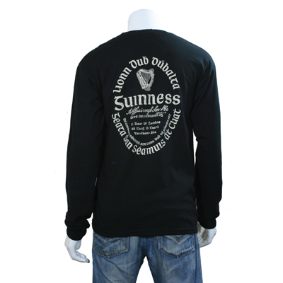 Guinness Gaelic Label Long Sleeve Shirt H1069